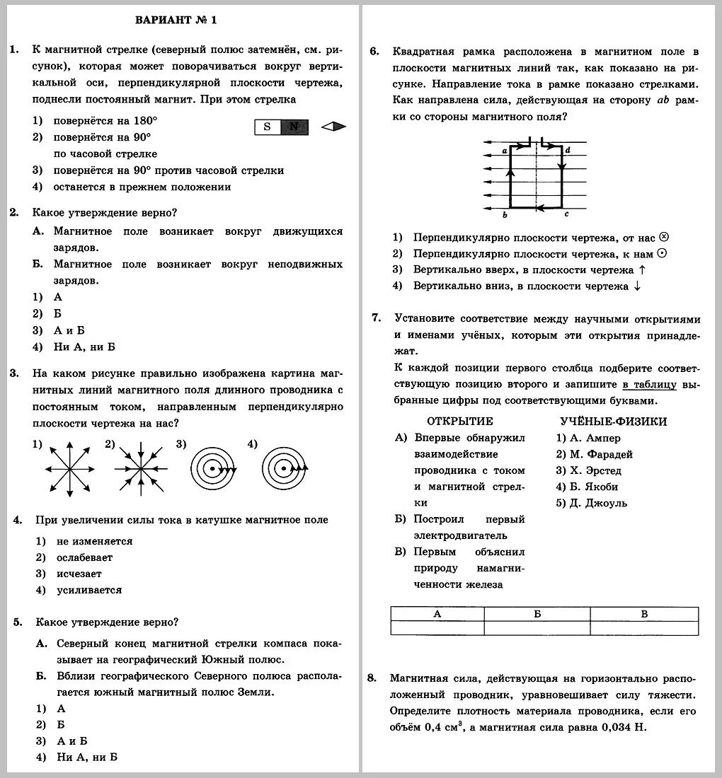 Электромагнитные явления тест 8 класс 1 вариант. Кр по физике 8 класс перышкин магнитные явления. Контрольные работы по физике 8 класс по 4 варианта. Кр по физике 8 класс электромагнитные явления. Кр по физике 8 класс электромагнитные явления с ответами перышкин.