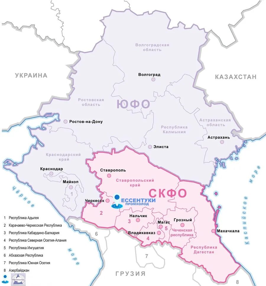 Карта южных вопрос. Южный и северо-кавказский федеральные округа на карте. южный федеральный округ на карте россии. карта россии южный федеральный округ и северо кавказский. административная карта южного федерального округа.