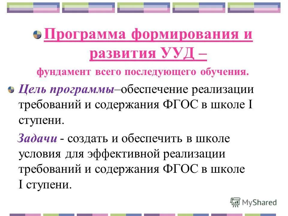 Эффективность программы развития. Программа формирования ууд презентация. ууд фундамент. история развития программы.