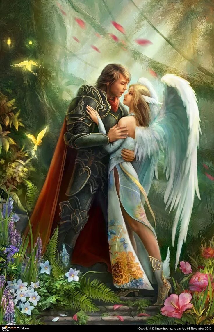 Angel s love. Влюбленные фэнтези. Фэнтези романтика. Фэнтези любовь. Любовь ангела.