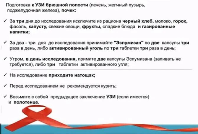 Узи органов брюшной полости можно пить воду