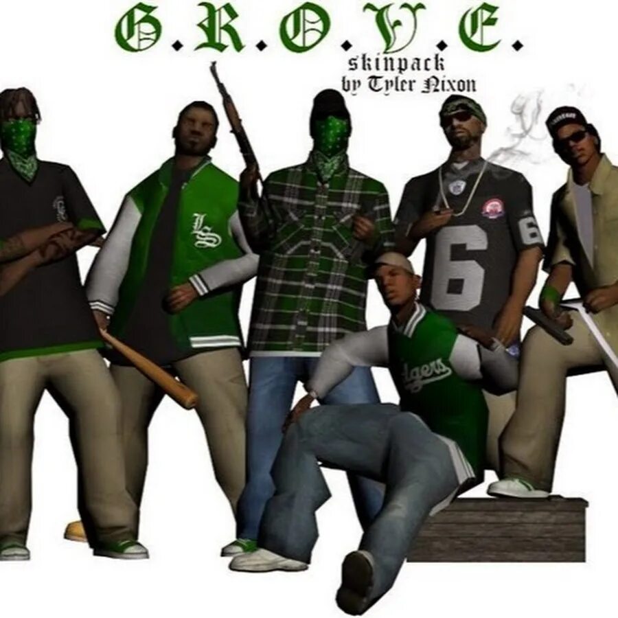 Грув меня уже нет. Скины банды грув стрит. gta san andreas grove street families.