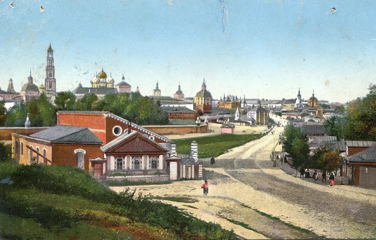 Сергиев посад лавра блинная гора. Введенская церковь сергиев посад 19 век. Сергиев посад до революции. Золотое кольцо россии троице сергиева лавра. Троице-сергиева лавра блинная гора.