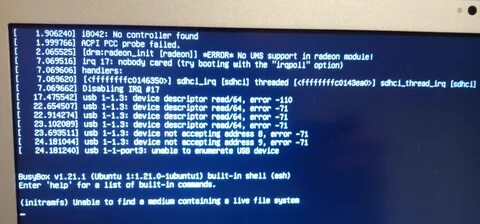 Starting from usb device