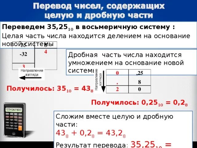 Дробное в двоичную систему. Дробная часть числа находится умножением на основание новой. Дробная часть числа. Перевести дробную часть в восьмеричную систему. Как дробную часть перевести в восьмеричную.