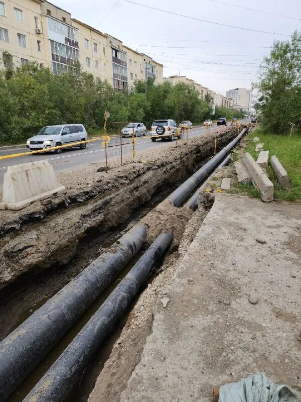 В Якутске ремонтируют газопровод, уложенный в 60-е годы