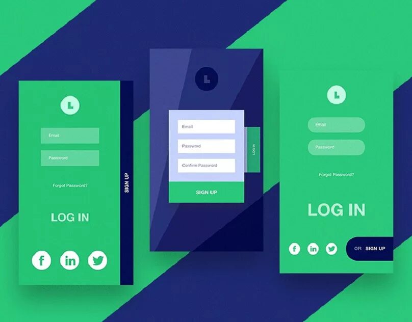 Log in sign up