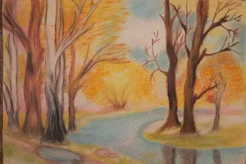 Поздний осень рисунок