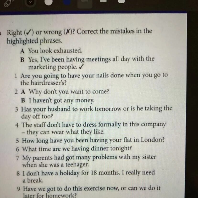 Correct the mistakes how much. Correct the mistakes. correct any mistakes in the highlighted phrases. emphasizing phrases. look at the highlighted phrases in questions 1-6.