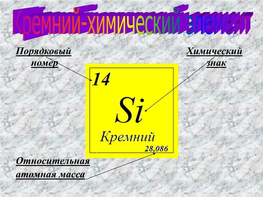 Кремний относительная атомная