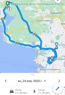Экологические маршруты санкт петербурга