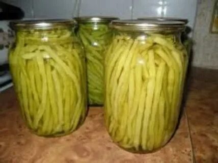 Стручковая фасоль желтая на зиму