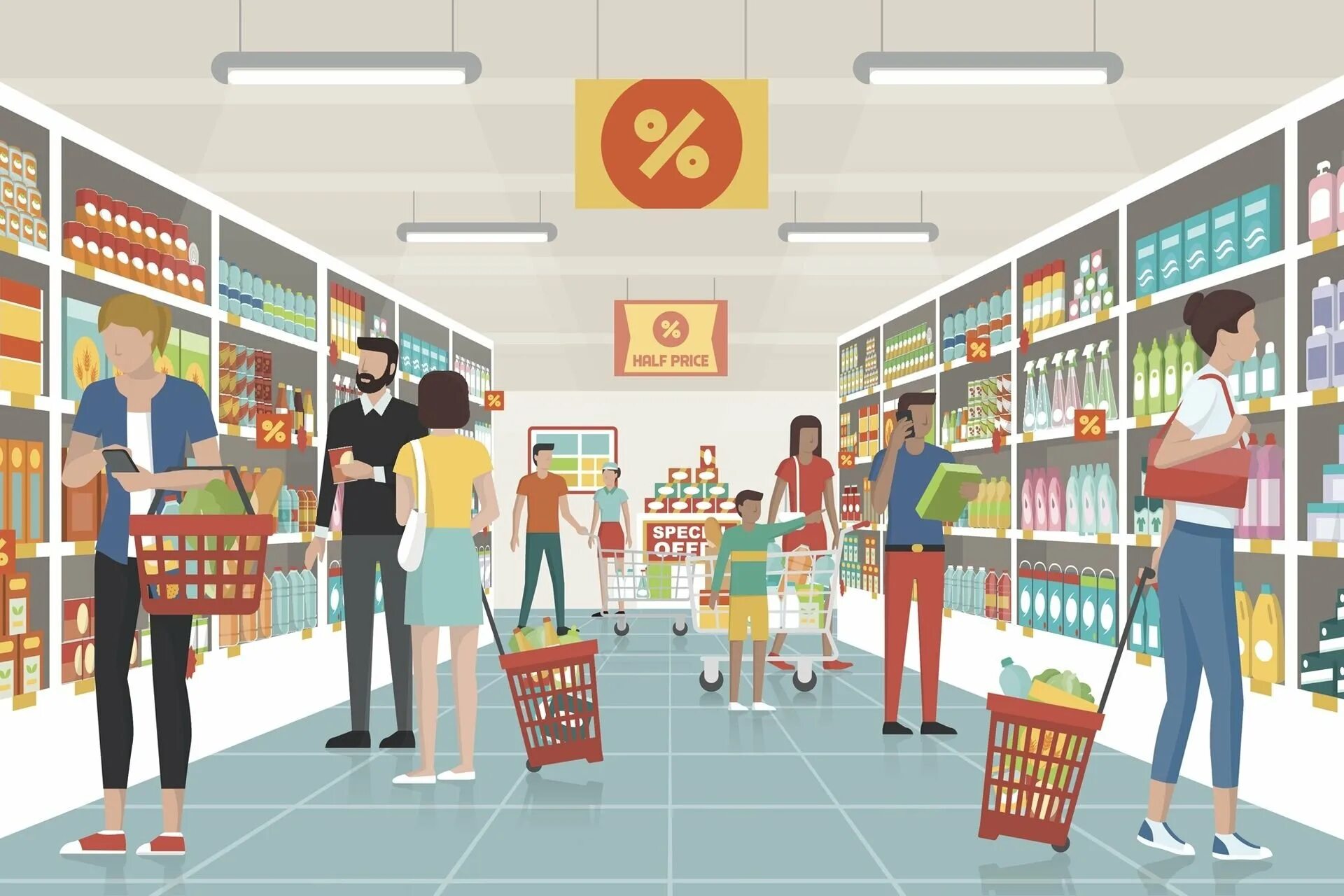 I want to go shopping the