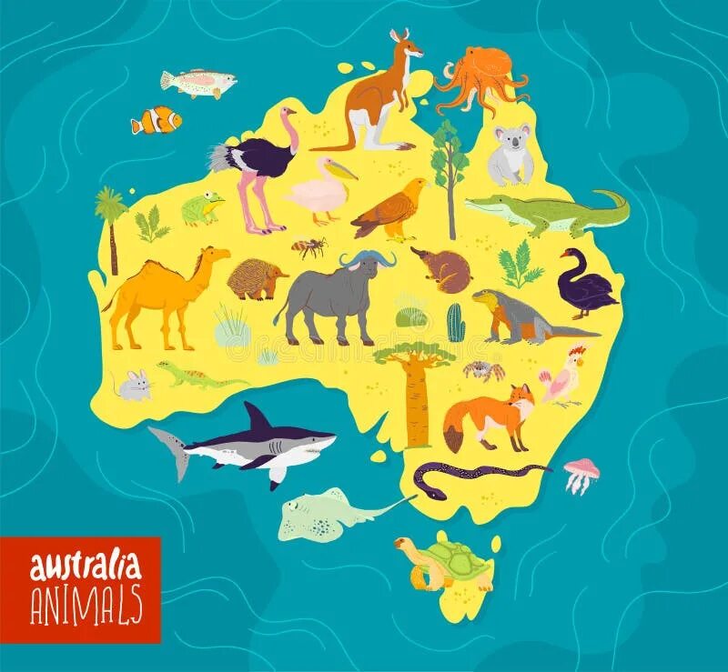 Животные континентов для детей. Материки с животными для детей. Карта животных на материках. Австралия Континент с животными.