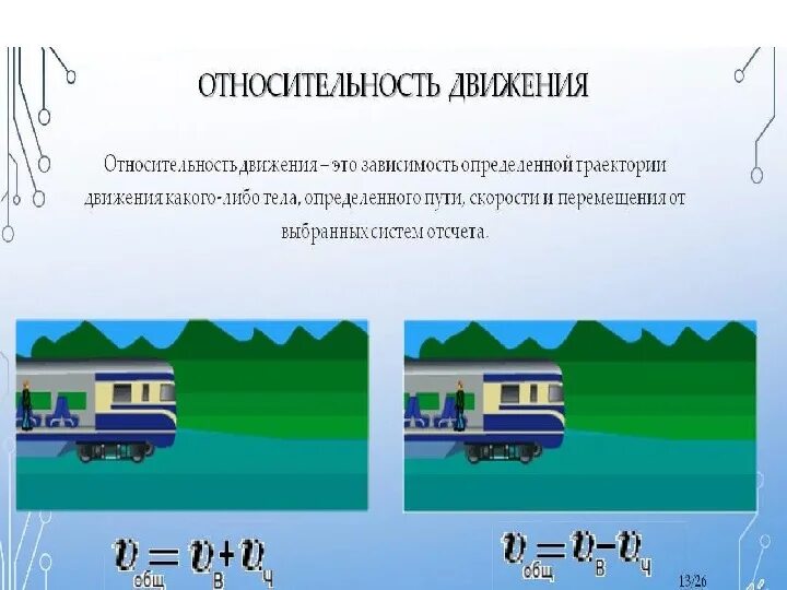 Относительность движения конспект. Относительность движения 10 класс физика формулы. Примеры относительного движения. Относительность движения примеры. Относительность движения автомобиля.