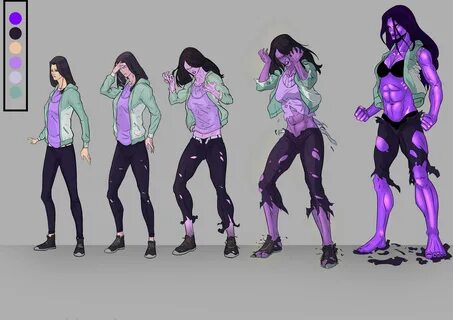 She hulk transformation anime