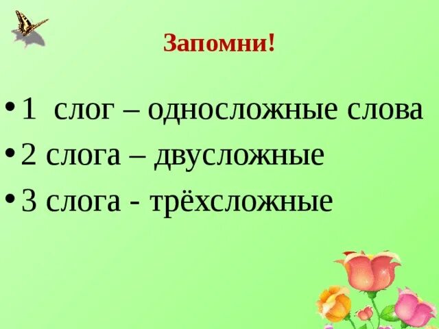 Что обозначает слово слог. Двусложные слова. Односложные и двусложные слова. Односложные двусложные трехсложные четырехсложные слова. Односложные слова примеры.