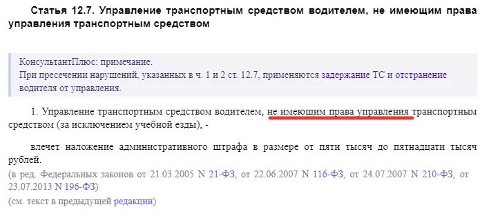 Наказание за просрочку водительского удостоверения.