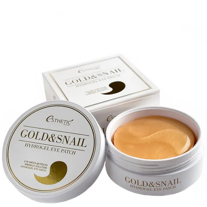 Гидрогелевые патчи gold. Патчи Gold and Snail Esthetic House. Gold Snail Hydrogel Eye Patch. Патчи для Esthetic, 60шт. Esthetic House Gold Snail Hydrogel Eye Patch.