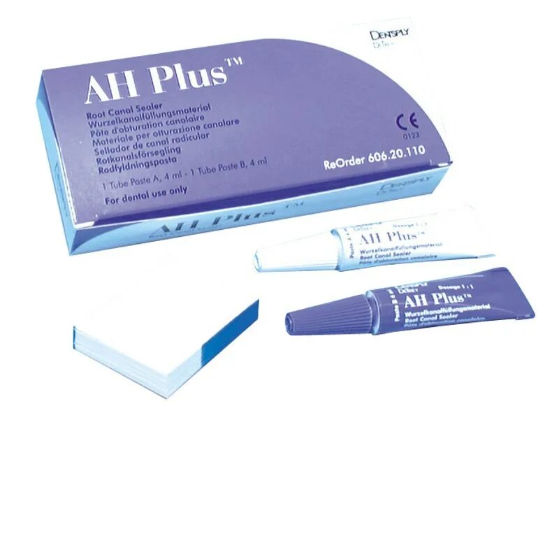 Ah плюс для пломбирования каналов. Аш-плюс паста (2х4мл), 60620112, дентсплай. Паста ah plus 60620112 (материал для пломбирования каналов). Ah plus 15г. Силер ah plus.