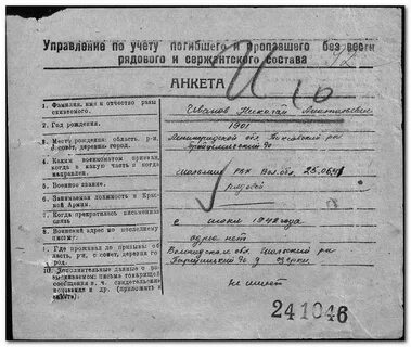 Учетная карта призывника