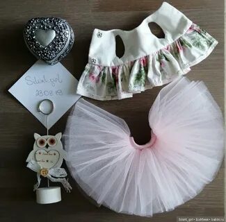 Юбка из фатина для куклы