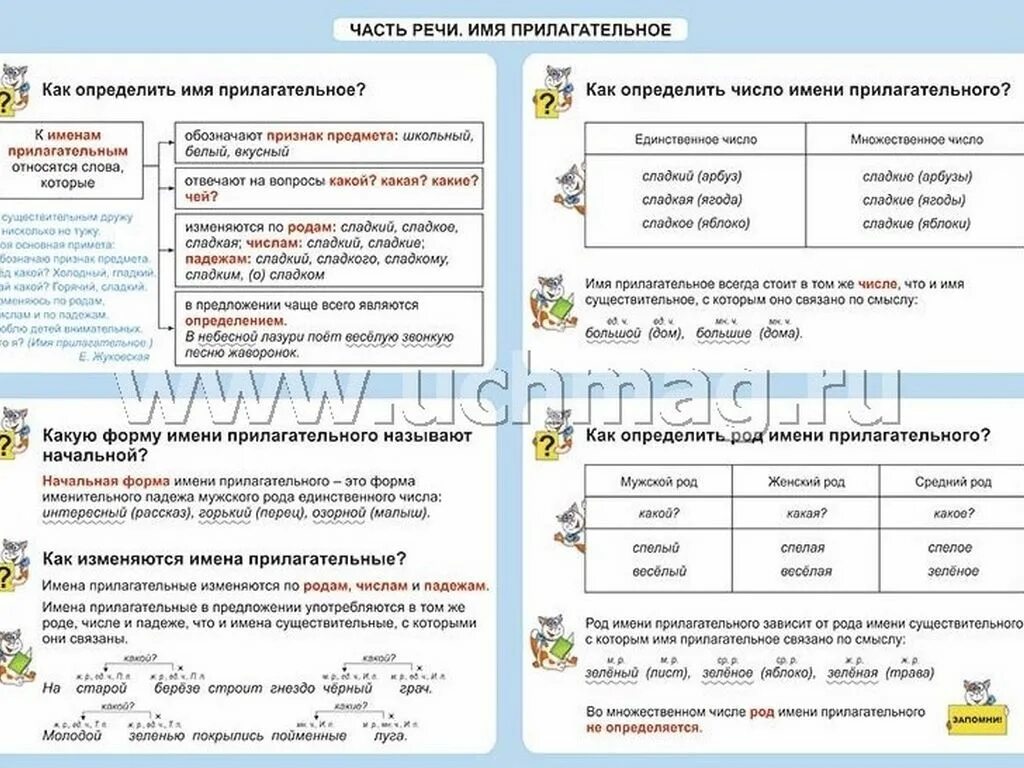 Имя прилагательное таблица. Памятка прилагательных. Прилагательное памятка. Имя прилагательное таблицы для начальной школы.