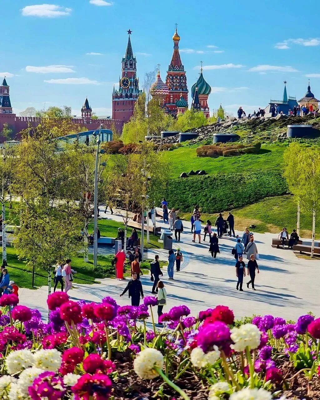 Весенняя Москва. Москва днем. Красивые места в москве весной