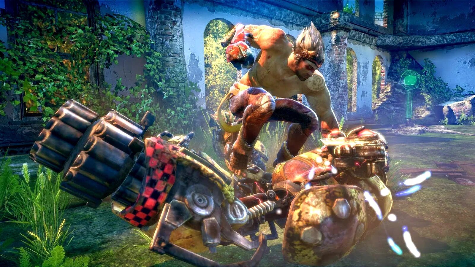 Популярные игры с сюжетом. Игра West Odyssey. Игра enslaved: Odyssey to the West (ps3). Enslaved Odyssey to the West манки. Enslaved Odyssey to the West роботы.
