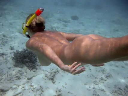Nude snorkeling.