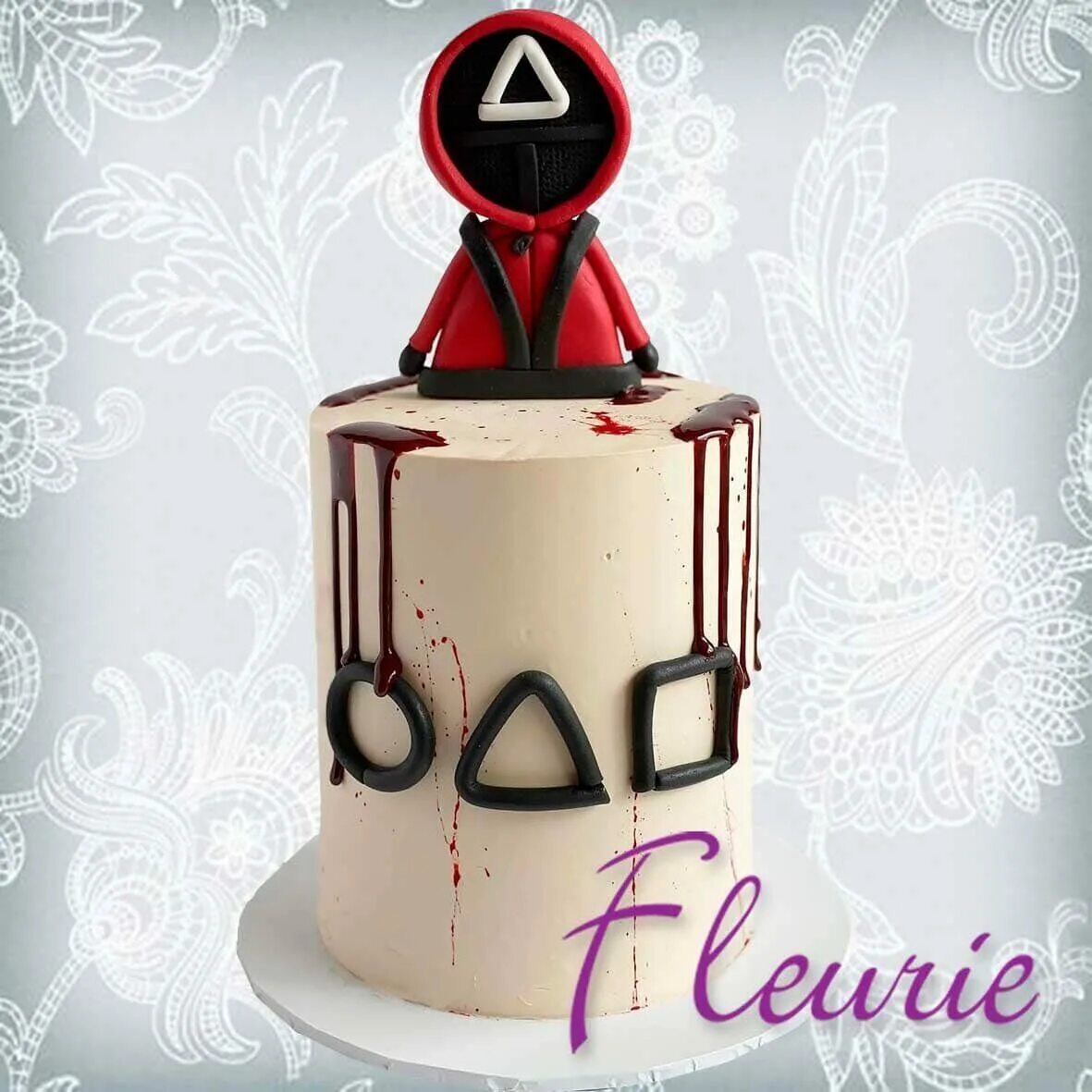 торт на день рождения игра в кальмара. торт игра в кальмара. игра в кальмара день рождения. вечеринка в стиле игра в кальмара. кальмар на прозрачном фоне.