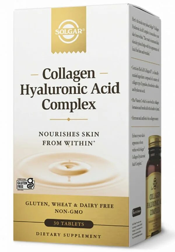 Collagen Hyaluronic acid Complex 30. Solgar Hyaluronic acid 120. Solgar Hyaluronic acid Collagen Complex. Solgar, Hyaluronic acid Collagen Complex , 30 таб..