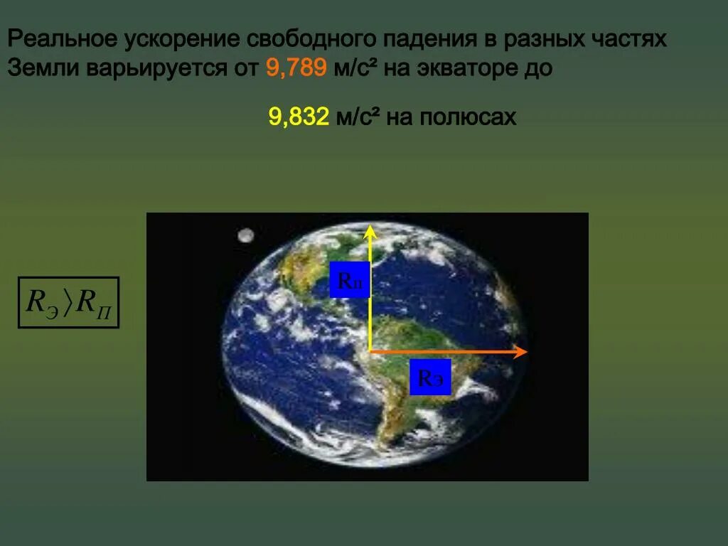 Почему ускорение свободного. Ускорение свободного падения на экваторе земли. Ускорение свободного падения на полюсах и экваторе. Ускорение свободного падения на экваторе и на полюсе земли. Ускорение свободного падения на полюсах.