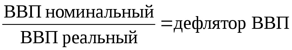 Отношение номинального ввп к дефлятору. Отношение номинального ввп к дефлятору