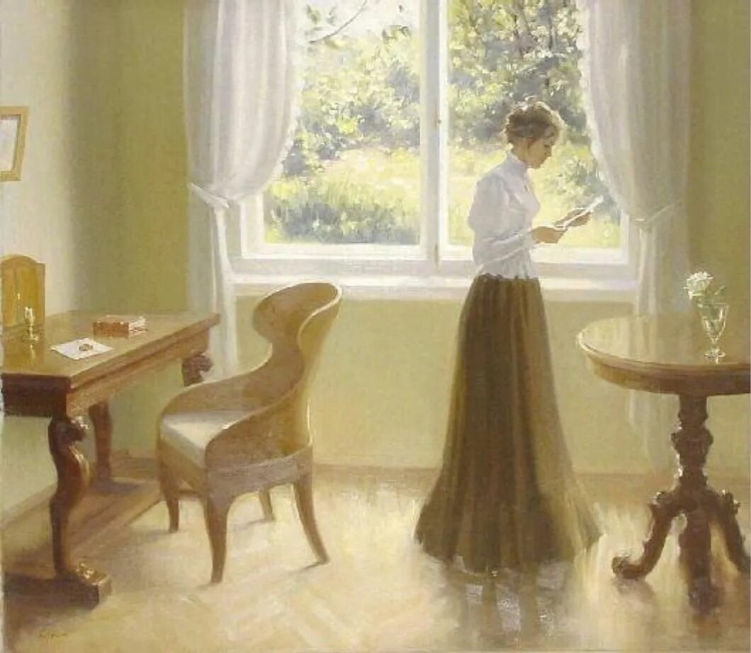 Художник carl vilhelm holsoe. Стол около окна. Стол подоконник лофт. Стол у окна. Рассказ столик у окна.