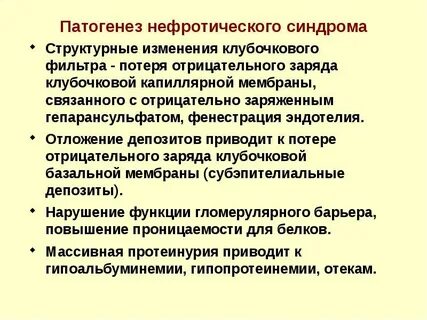 Нефритический синдром патогенез