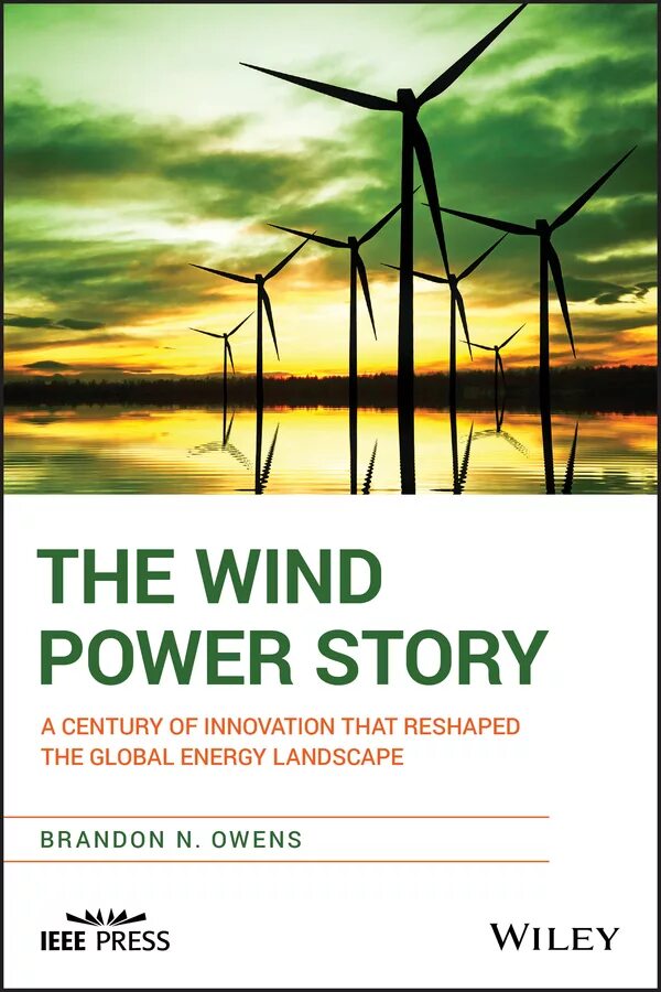 Wind Energy History. Wind Power draw poster.