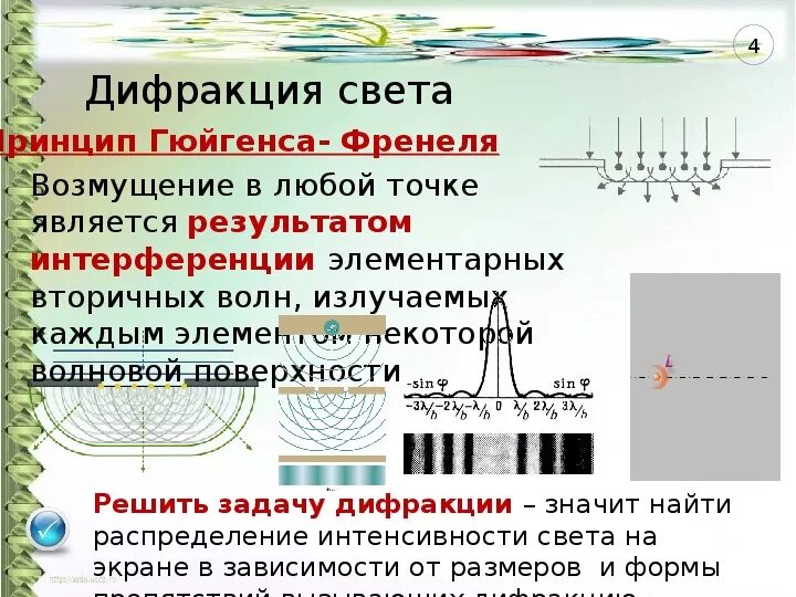 Дифракция света. Понятие о дифракции света. Результат дифракции света. Дифракция света физика 11 кл. Тест дифракция света 9 класс