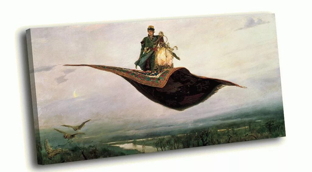 «Ковёр-самолёт» в. м. Васнецов, 1880. В М Васнецова ковер самолет.