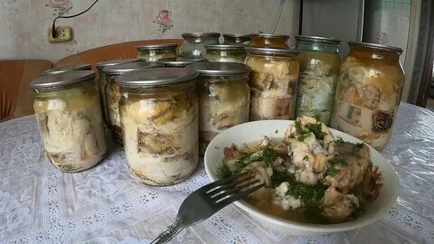 Рыбные консервы с овощами автоклаве