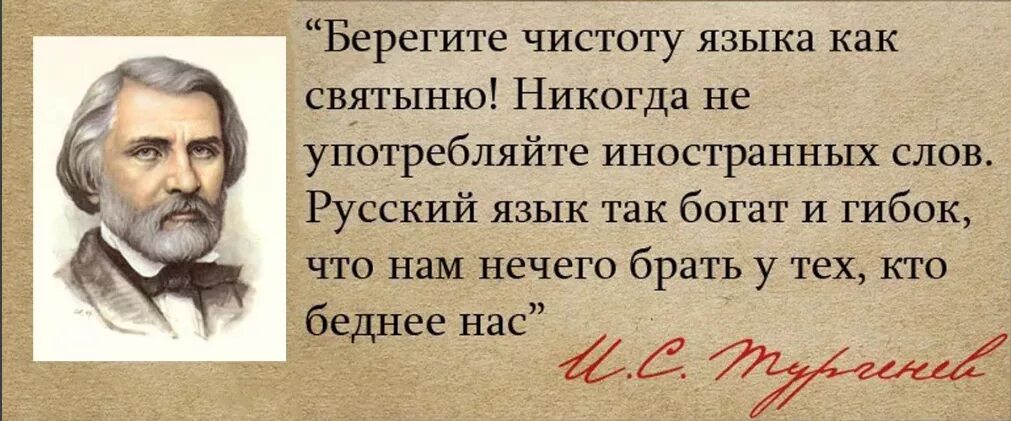 Родное слово цитаты. Тургенев о чистоте русского языка. Берегите чистоту языка как святыню. Берегите чистоту русского языка. Высказывания о чистоте русского языка.