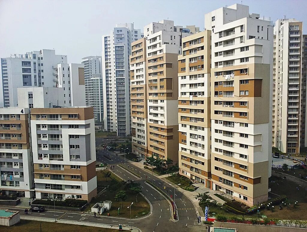 New Town, Kolkata. Калькутта недвижимость. Район в Калькутте Нью Таун. Нью Таун комплекс в обзоре.