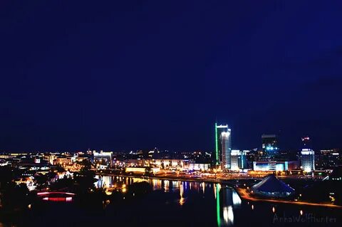 Минск ночное время