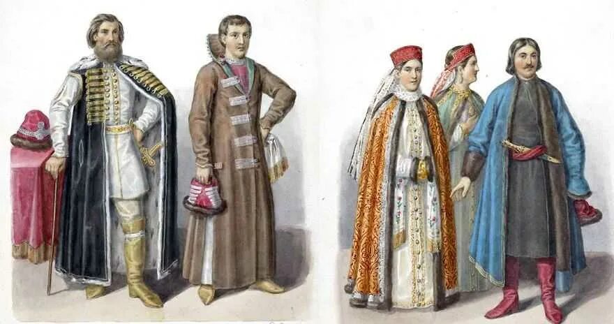 Как одевались до петра 1