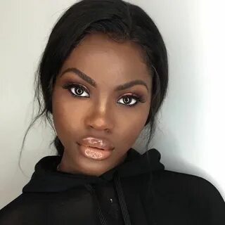 Dark Skin Makeup, Black Beauty, Glossy Makeup, Pure Beauty, Black Girl Make...