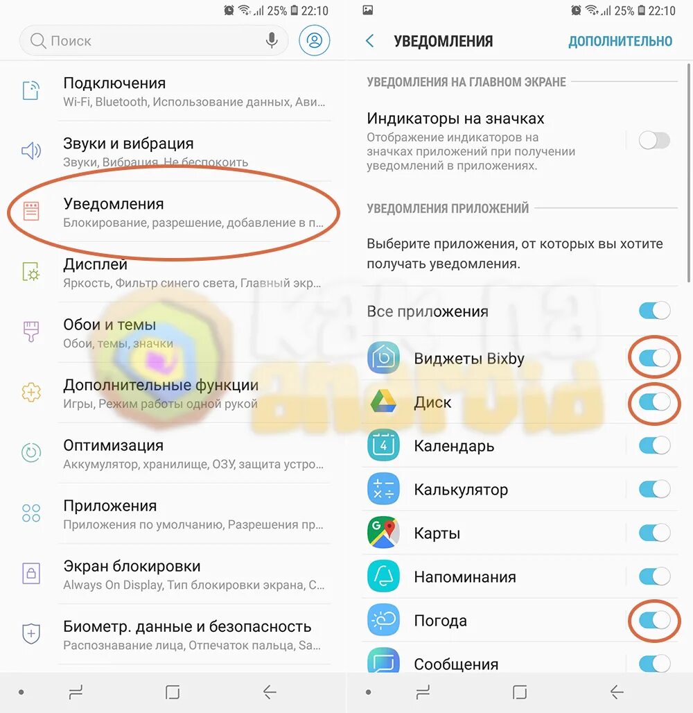 Уведомление на телефон погода