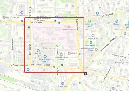 Кирова 10 на карте