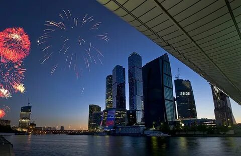 Новогодняя москва сити
