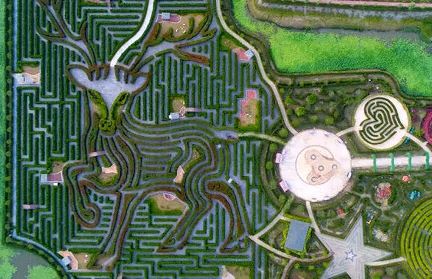 Где находится лабиринт. Лабиринт из живой изгороди гта. лабиринт yancheng dafeng dream maze. китайский лабиринт. самый большой лабиринт в мире.