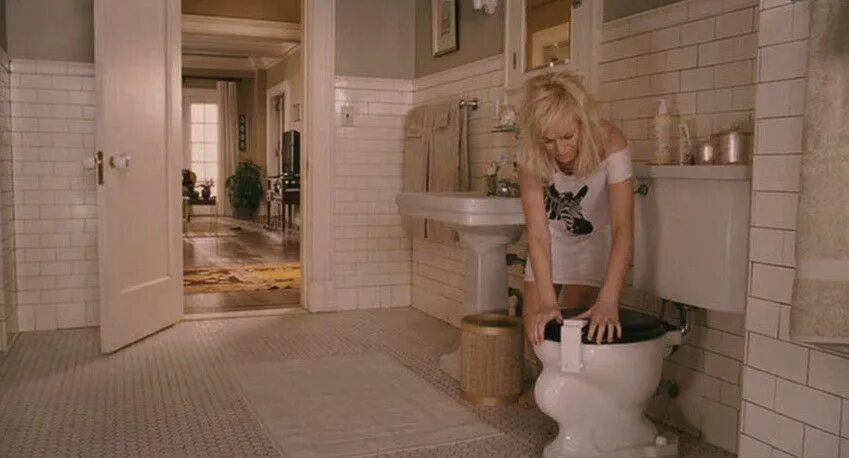 Toilet scene